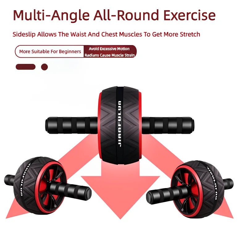 Big Roller ABS Workout Wheel for Core Abdominal Exercise – Home Gym Fitness Equipment