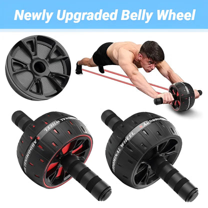 Big Roller ABS Workout Wheel for Core Abdominal Exercise – Home Gym Fitness Equipment